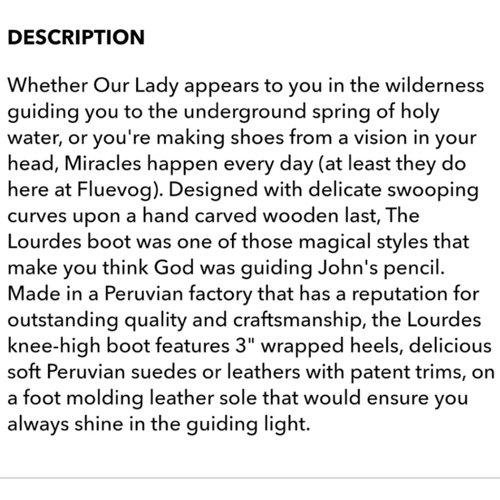 John Fluevog 6 Miracles Lourdes Victorian Boots - Picture 2 of 8
